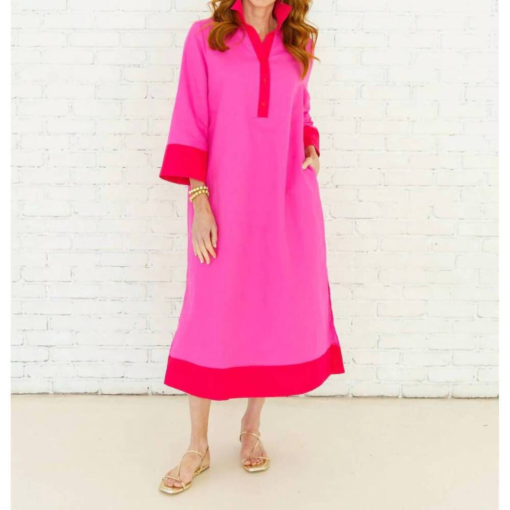 NEW CARYN LAWN carrie long dress in pink